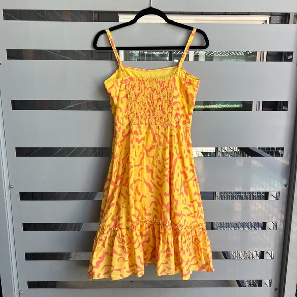 Derek Lam Collective Yellow Scribble Dress Size IT 40 - Picture 3 of 7